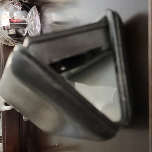 ELGIN VINTAGE  travel Clock / Radio / Alarm Genuine Leather black case - Picture 8 of 16